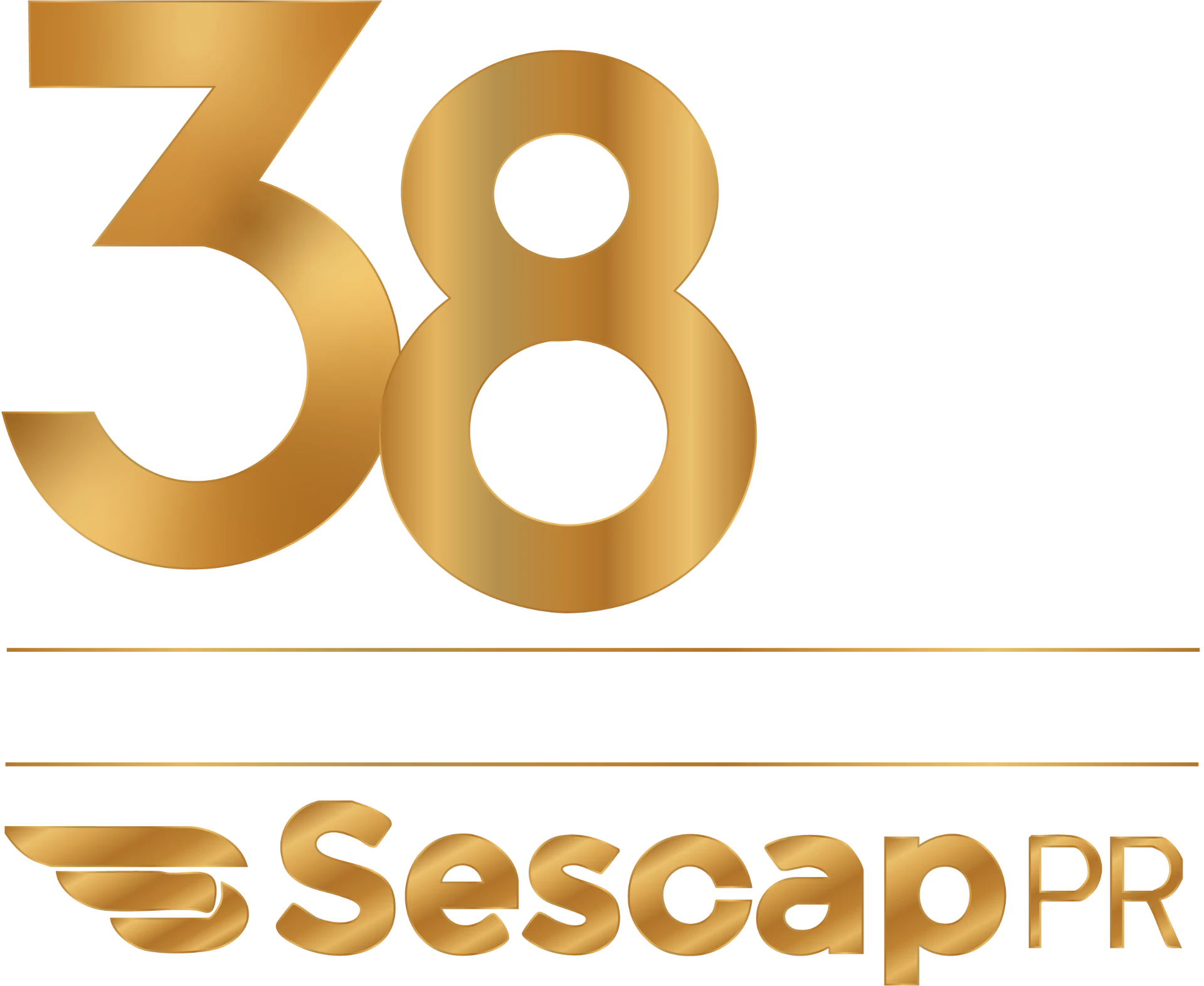 Selo oficial 38 anos Sescap-PR